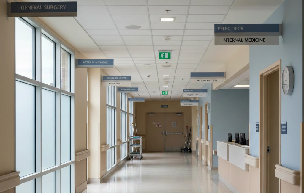 Hospital bed management systems supporting patient flow and inpatient care.