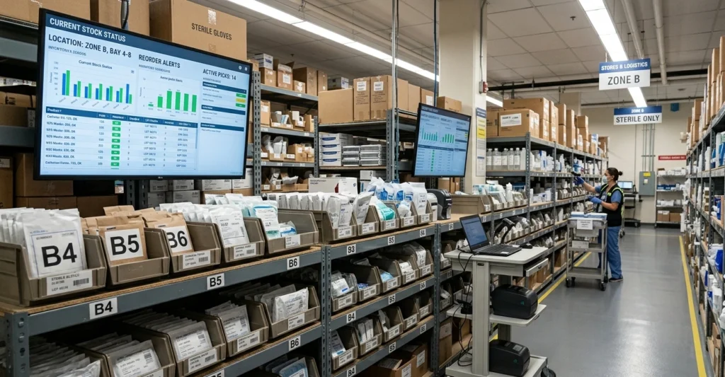 Hospital supply chain and medical inventory management system.