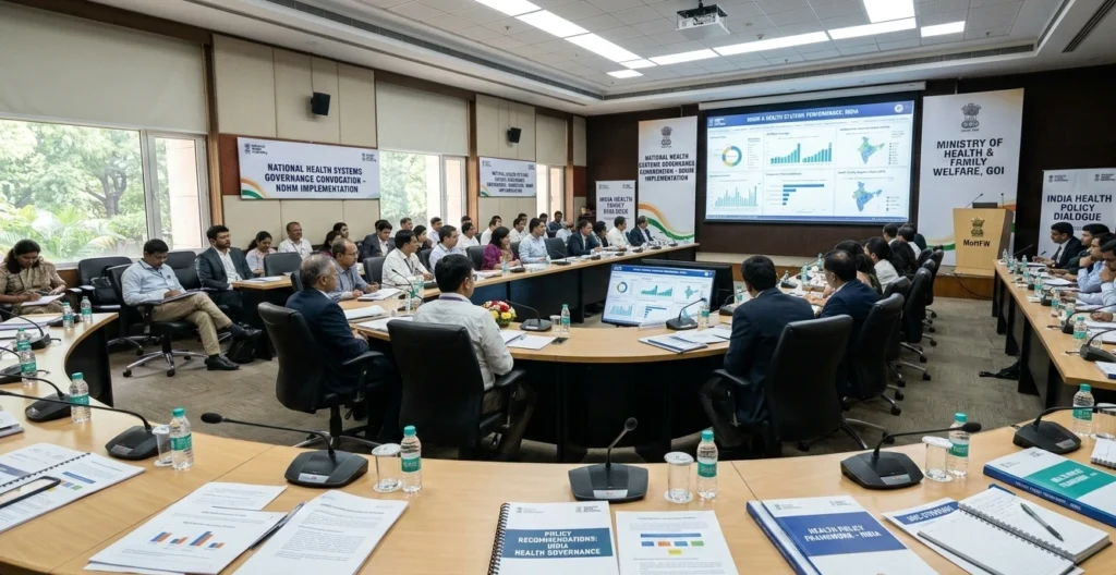 Public health policy and governance discussions shaping health systems in India