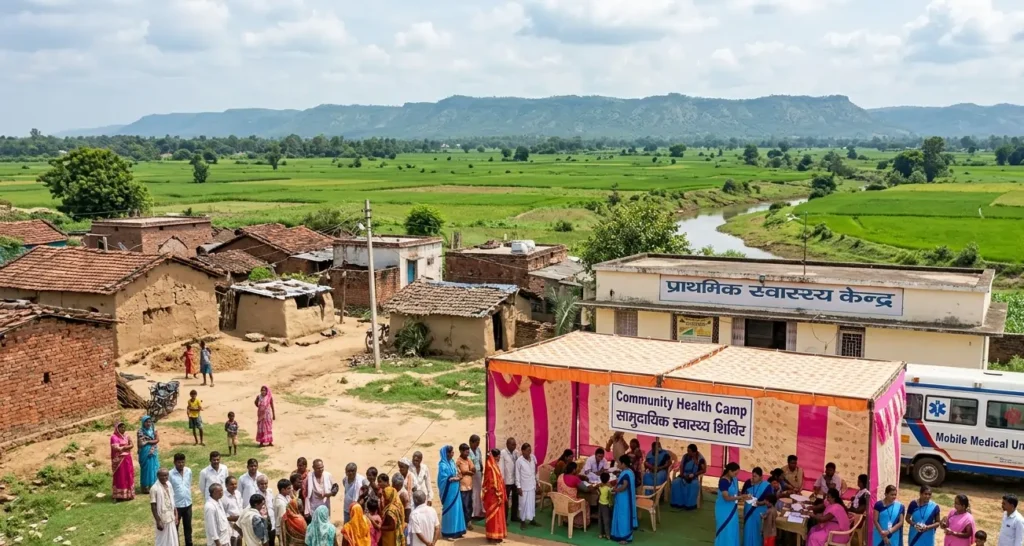 Rural healthcare system and community healthcare services in India